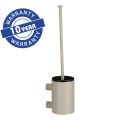 MERIDA STELLA SILK GREY LINE wall-mounted toilet brush, short "TUBE", silk grey